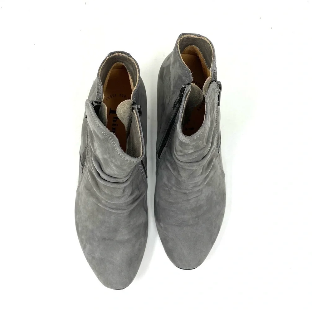 Think! Aida 81268-C17 calf nubuk/effect quartz/kombi ankle boots